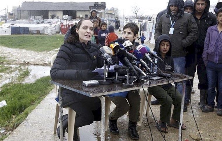 Angelina Jolie in Lebanon-Bekaa